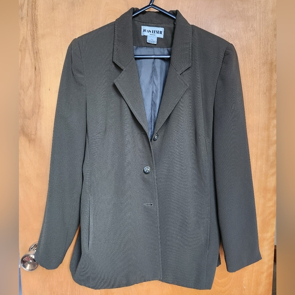 Jan Leslie Jackets & Blazers - Jan Leslie Dark Green Blazer